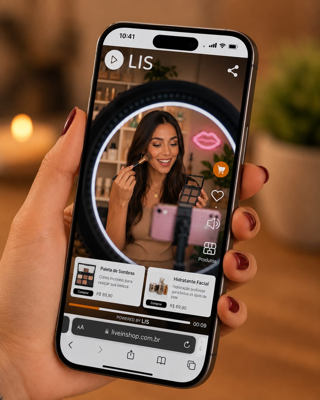 LIS play — video commerce em ação no celular